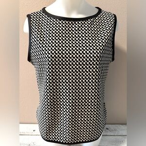 Max Studio London Houndstooth Top - NWT